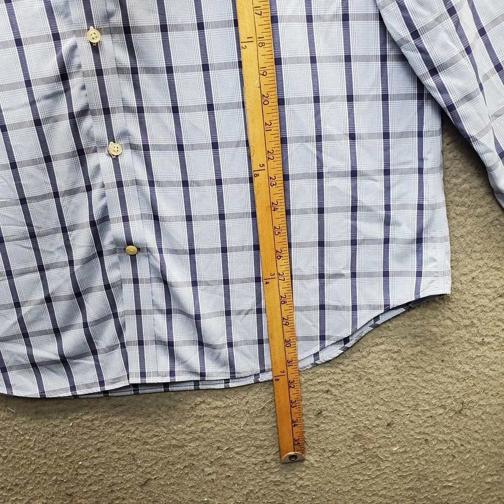 Banana Republic Shirt Men XL Multi Plaid Non-Iron Classic Fit Collared Button-Up